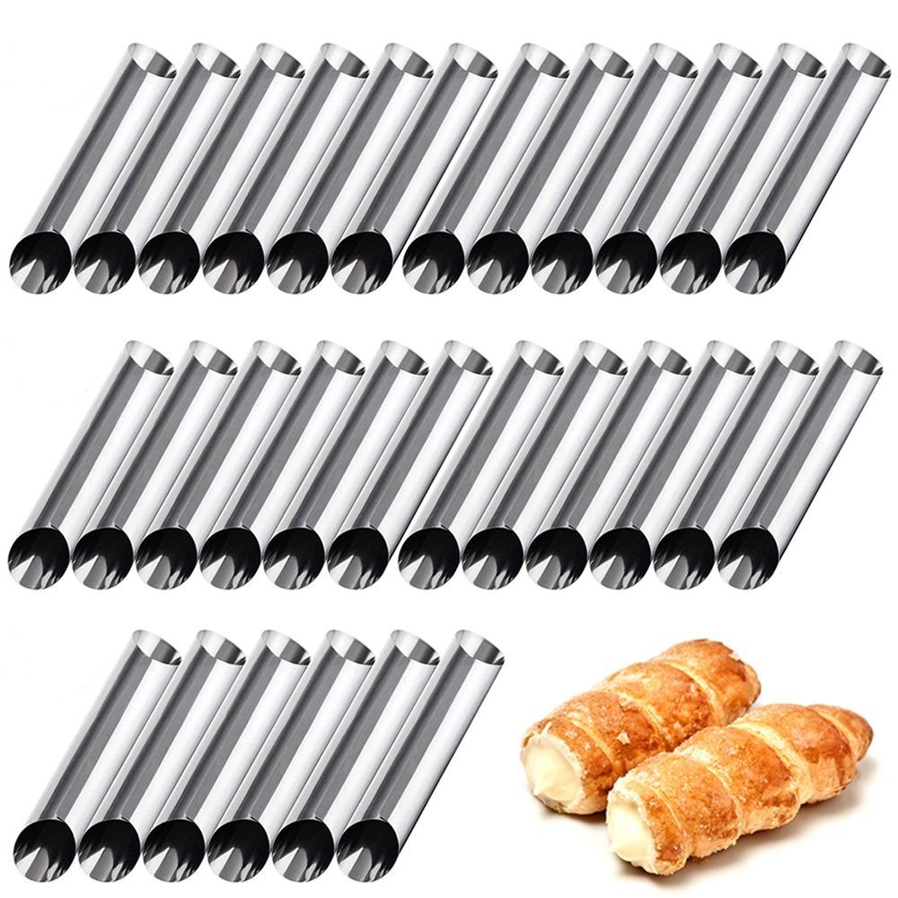 Kitchen Gadgets Youtube - Stampi per cannoli in acciaio inox,