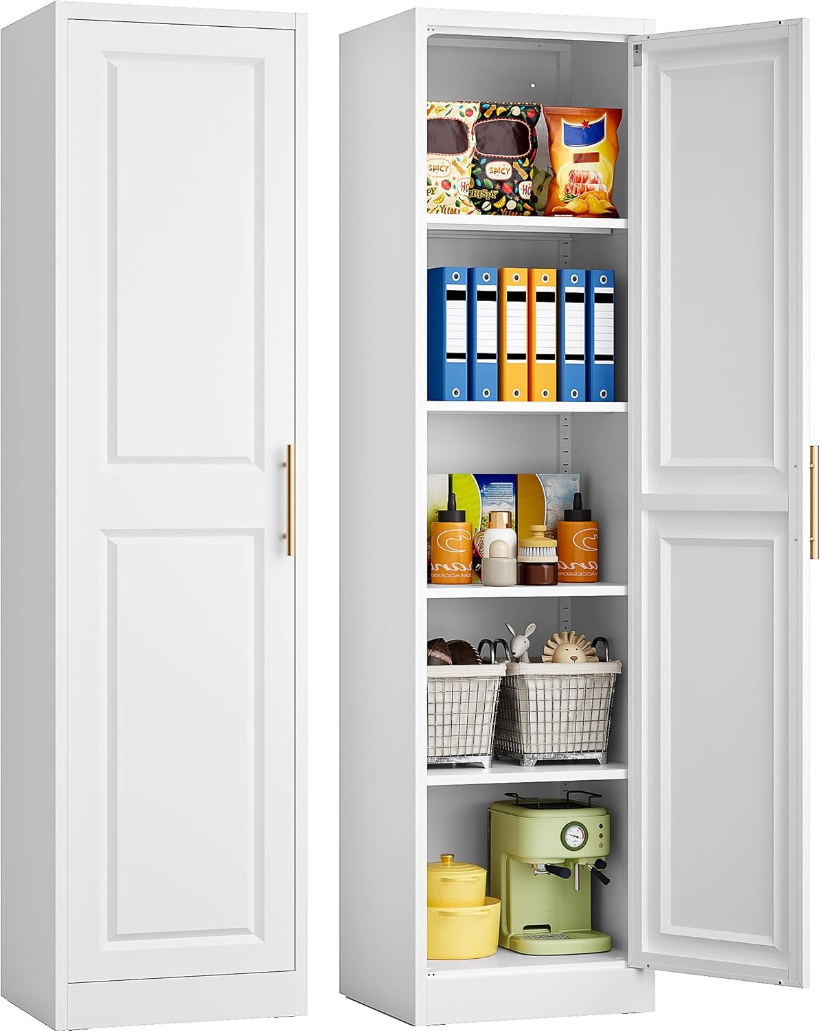 Kitchen Gadgets Storage - Armadio stretto alto con una porta