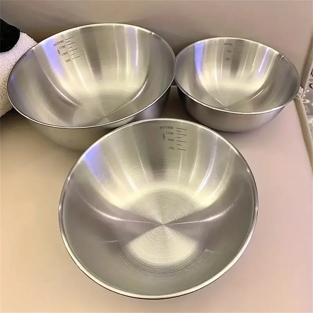 Kitchen Gadgets Storage - Set di 3 Ciotole in Acciaio