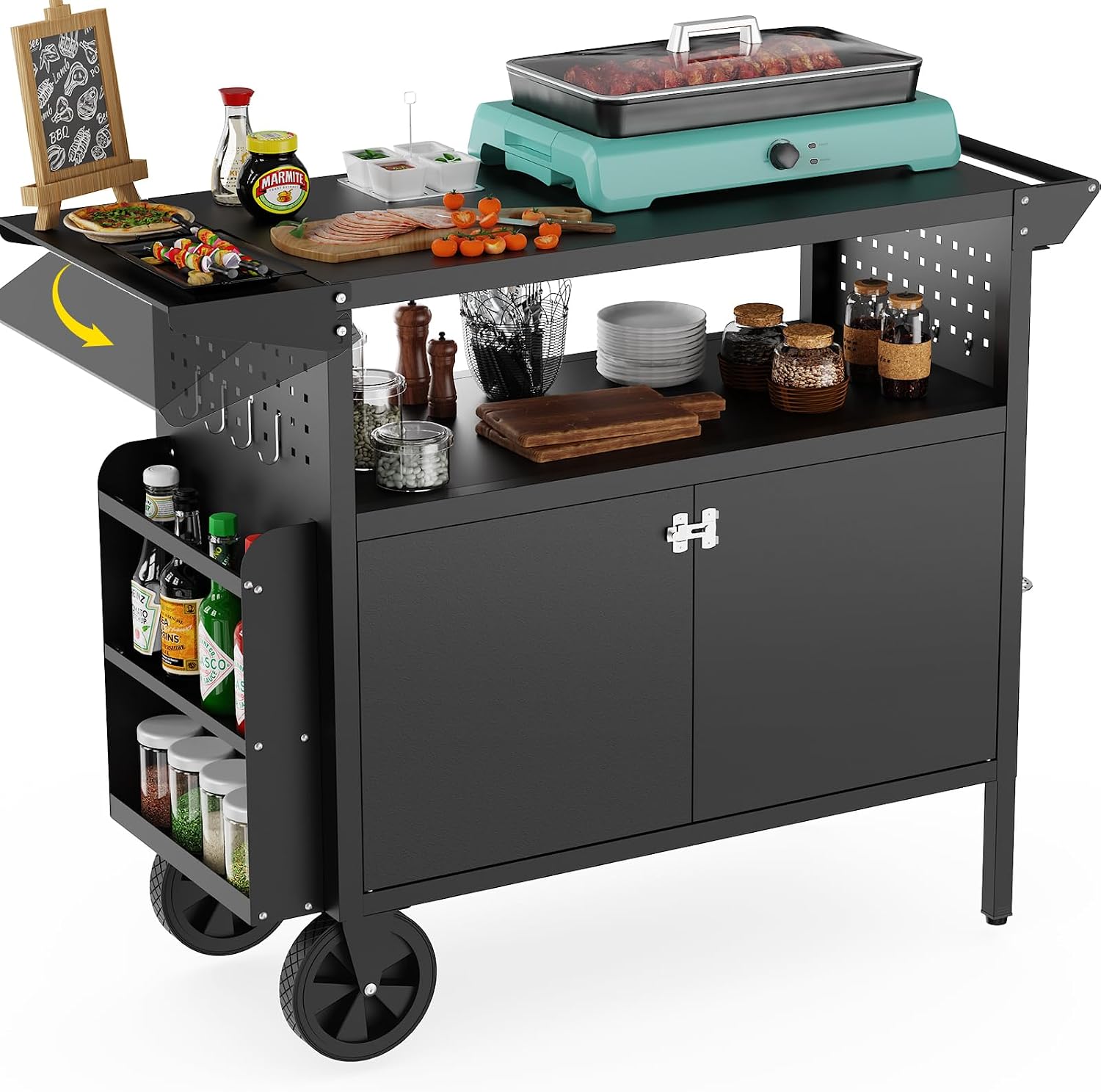 Carrello da esterno per barbec - Kitchen Gadgets Storage recensione e prezzo