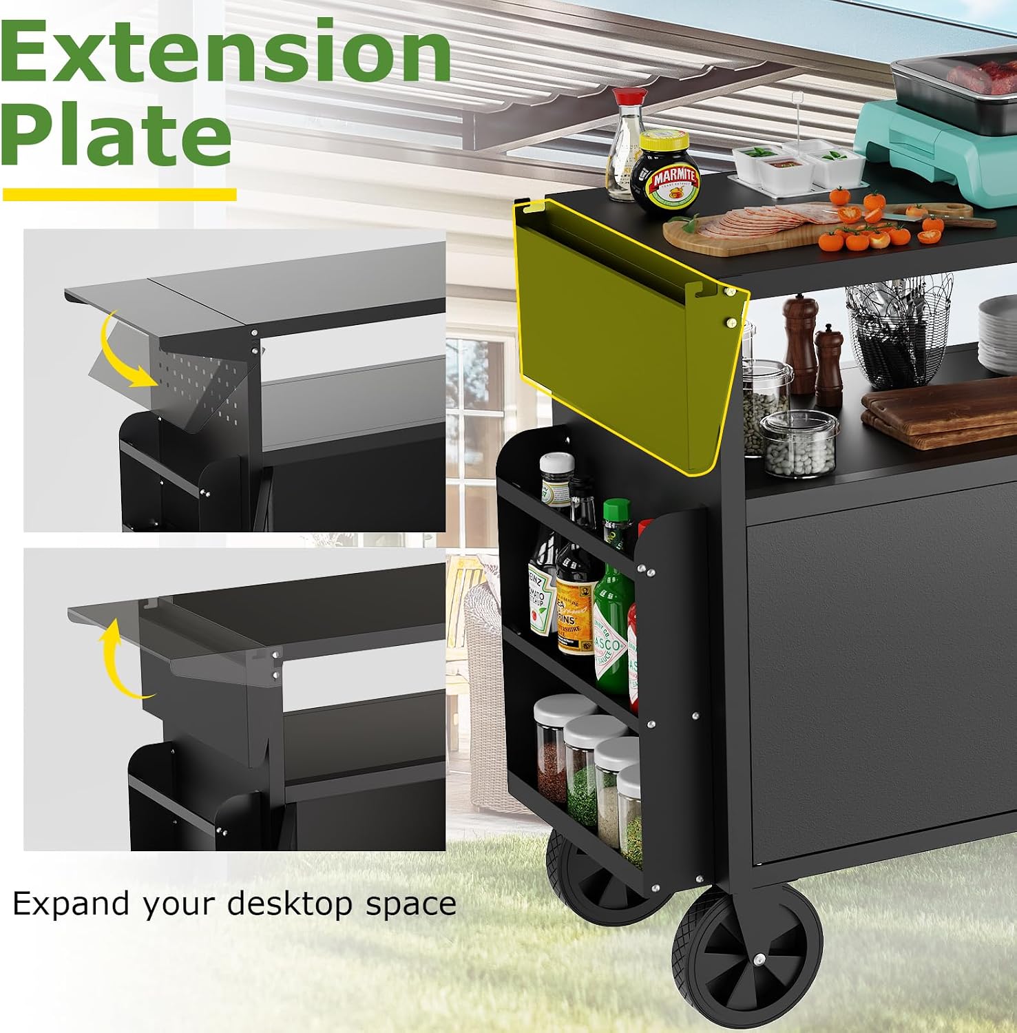 Carrello da esterno per barbec - Kitchen Gadgets Storage recensione e prezzo